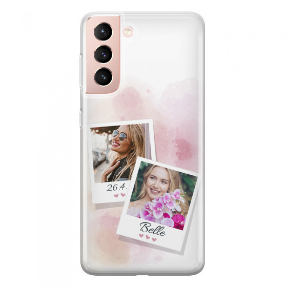 SAMSUNG - Galaxy S21 - Soft Clear Case - Soft Photo Palette