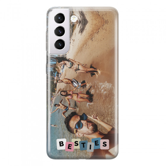SAMSUNG - Galaxy S21 Plus - Soft Clear Case - Besties Phone Case