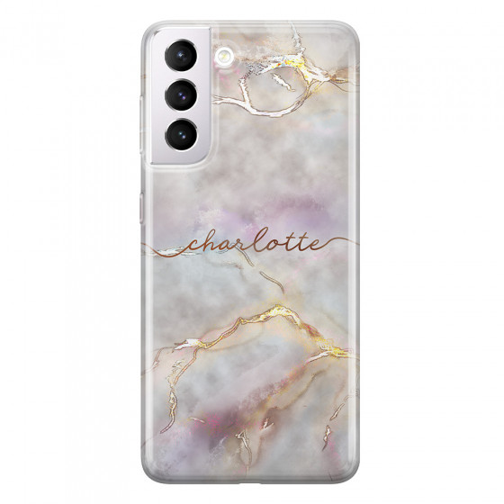 SAMSUNG - Galaxy S21 Plus - Soft Clear Case - Marble Rootage