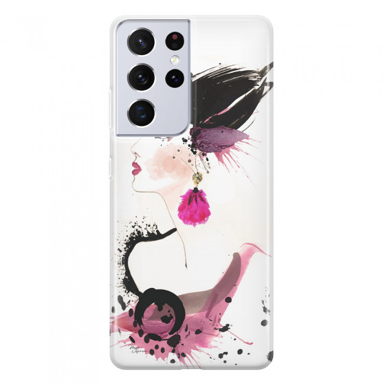 SAMSUNG - Galaxy S21 Ultra - Soft Clear Case - Japanese Style