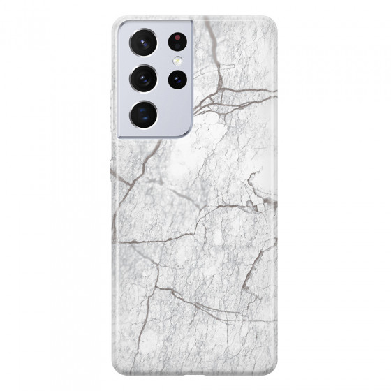 SAMSUNG - Galaxy S21 Ultra - Soft Clear Case - Pure Marble Collection II.