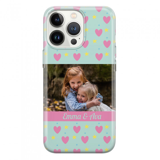 APPLE - iPhone 13 Pro Max - Soft Clear Case - Heart Shaped Photo