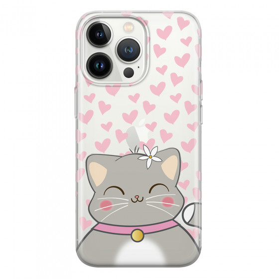 APPLE - iPhone 13 Pro Max - Soft Clear Case - Kitty