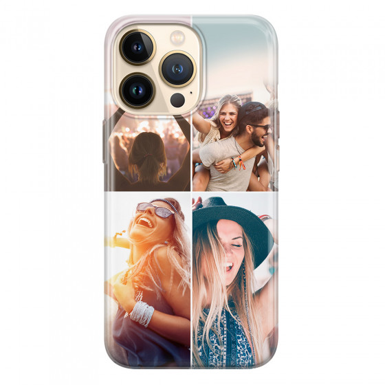 APPLE - iPhone 13 Pro - Soft Clear Case - Collage of 4