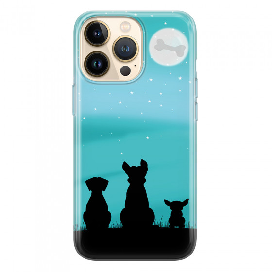 APPLE - iPhone 13 Pro - Soft Clear Case - Dog's Desire Blue Sky
