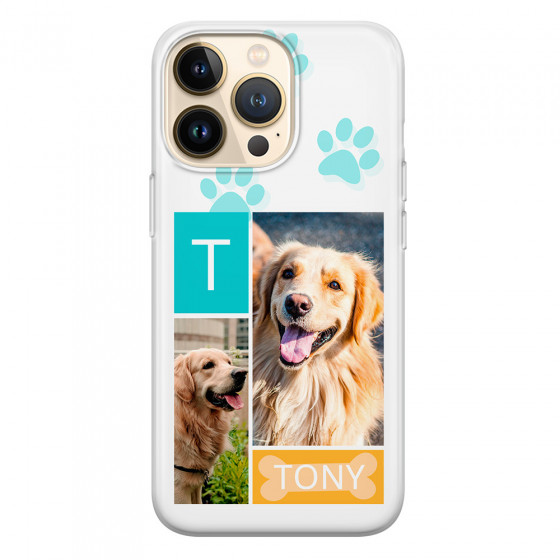 APPLE - iPhone 13 Pro - Soft Clear Case - Dog Collage