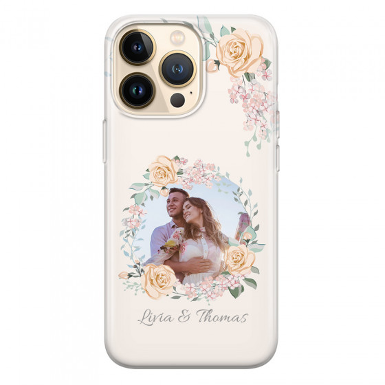 APPLE - iPhone 13 Pro - Soft Clear Case - Frame Of Roses