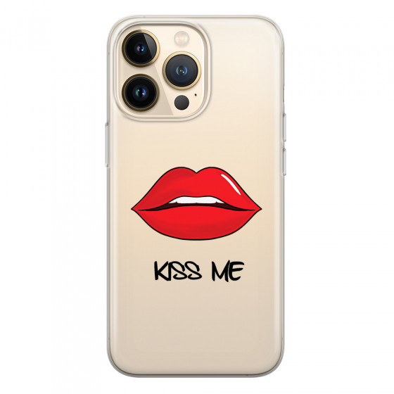 APPLE - iPhone 13 Pro - Soft Clear Case - Kiss Me