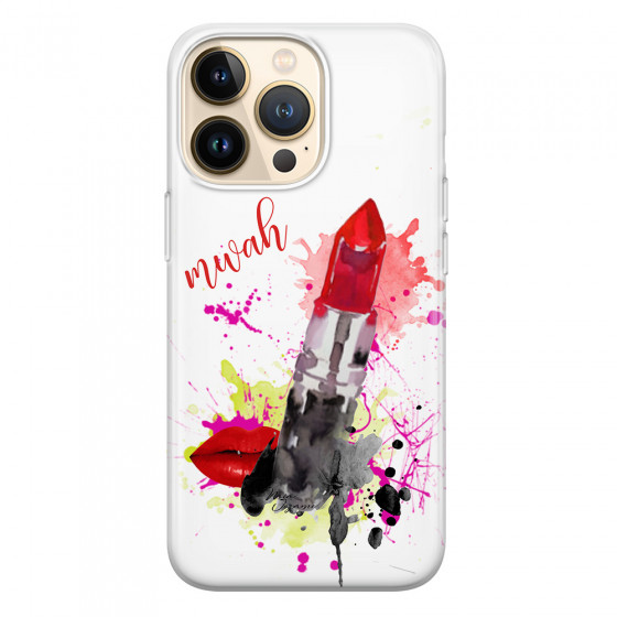 APPLE - iPhone 13 Pro - Soft Clear Case - Lipstick