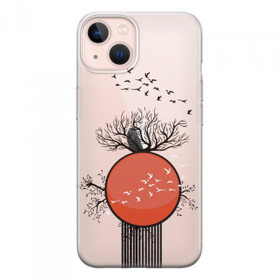 APPLE - iPhone 13 Mini - Soft Clear Case - Bird Flight