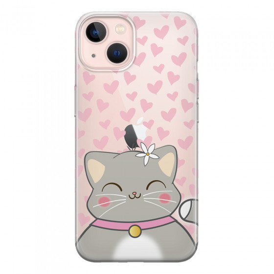 APPLE - iPhone 13 Mini - Soft Clear Case - Kitty