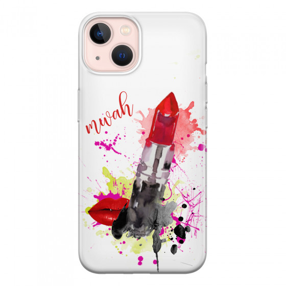 APPLE - iPhone 13 Mini - Soft Clear Case - Lipstick