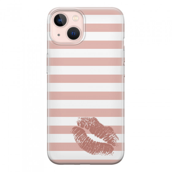 APPLE - iPhone 13 Mini - Soft Clear Case - Pink Lipstick