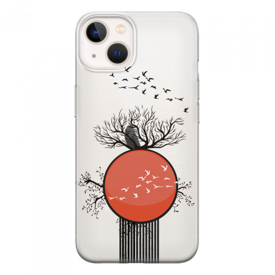 APPLE - iPhone 13 - Soft Clear Case - Bird Flight