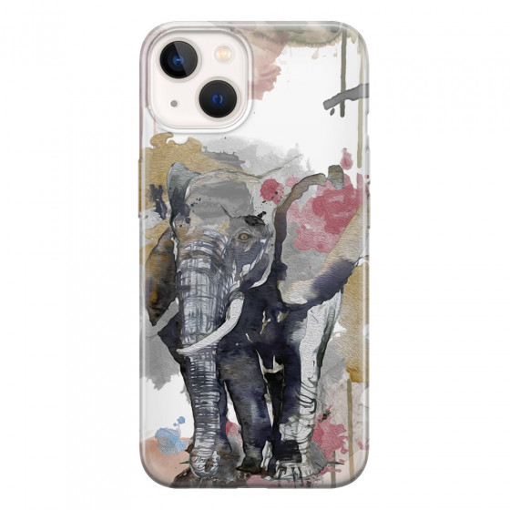 APPLE - iPhone 13 - Soft Clear Case - Elephant