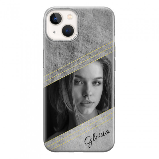 APPLE - iPhone 13 - Soft Clear Case - Geometry Love Photo