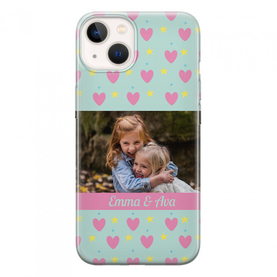 APPLE - iPhone 13 - Soft Clear Case - Heart Shaped Photo