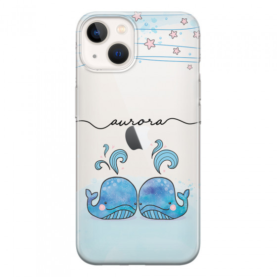 APPLE - iPhone 13 - Soft Clear Case - Little Whales