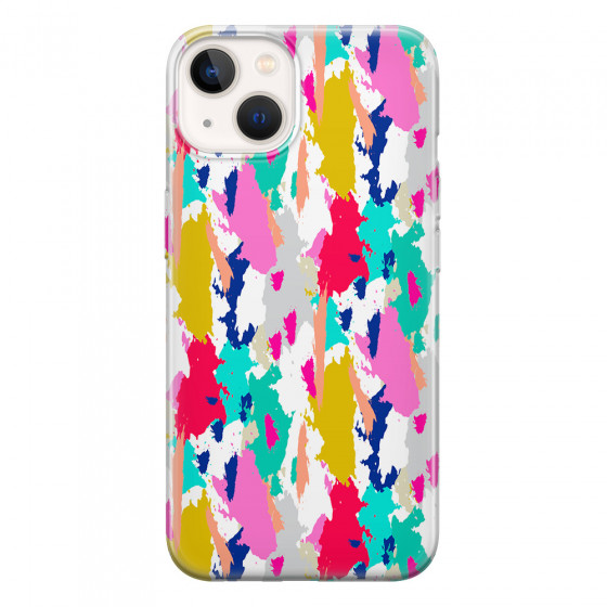 APPLE - iPhone 13 - Soft Clear Case - Paint Strokes
