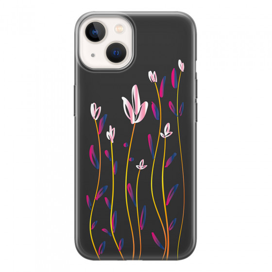 APPLE - iPhone 13 - Soft Clear Case - Pink Tulips