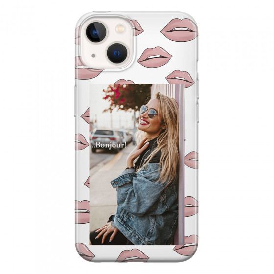 APPLE - iPhone 13 - Soft Clear Case - Teenage Kiss Phone Case