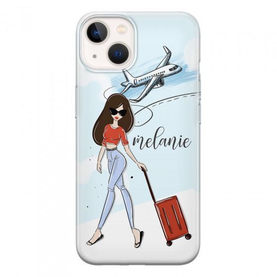 APPLE - iPhone 13 - Soft Clear Case - Travelers Duo Brunette