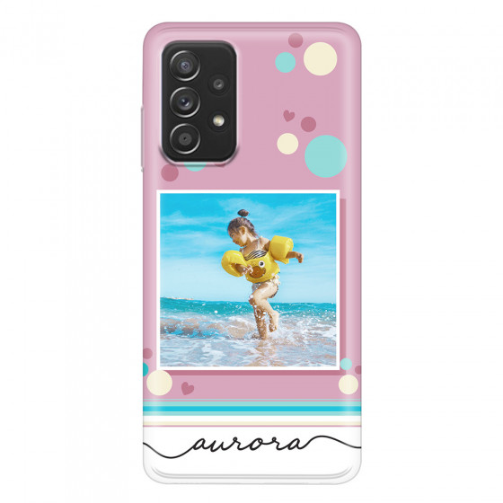 SAMSUNG - Galaxy A52 / A52s - Soft Clear Case - Cute Dots Photo Case
