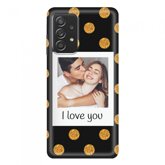 SAMSUNG - Galaxy A52 / A52s - Soft Clear Case - Single Love Dots Photo