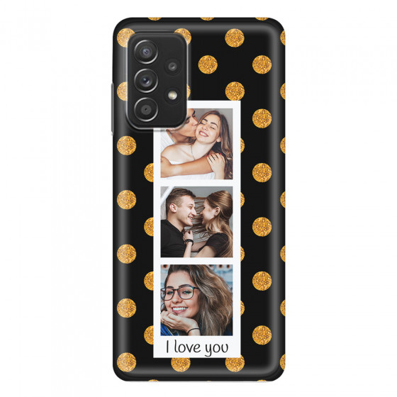 SAMSUNG - Galaxy A52 / A52s - Soft Clear Case - Triple Love Dots Photo