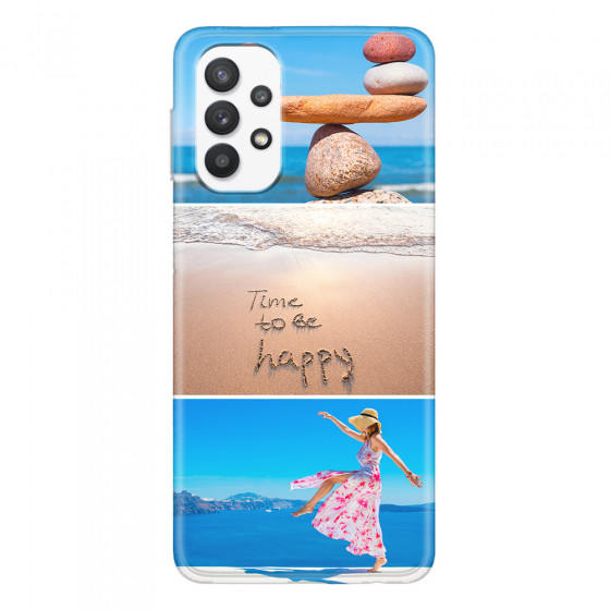 SAMSUNG - Galaxy A32 - Soft Clear Case - Collage of 3