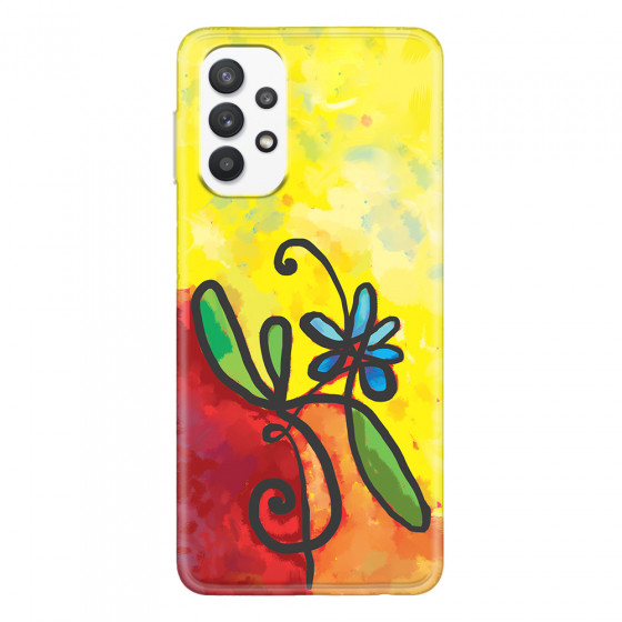 SAMSUNG - Galaxy A32 - Soft Clear Case - Flower in Picasso Style