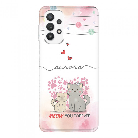 SAMSUNG - Galaxy A32 - Soft Clear Case - I Meow You Forever