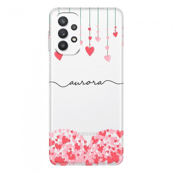 SAMSUNG - Galaxy A32 - Soft Clear Case - Love Hearts Strings