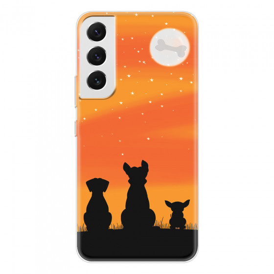 SAMSUNG - Galaxy S22 Plus - Soft Clear Case - Dog's Desire Orange Sky