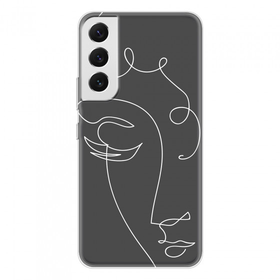 SAMSUNG - Galaxy S22 Plus - Soft Clear Case - Light Portrait in Picasso Style