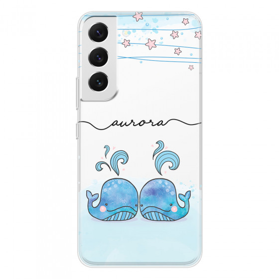 SAMSUNG - Galaxy S22 Plus - Soft Clear Case - Little Whales