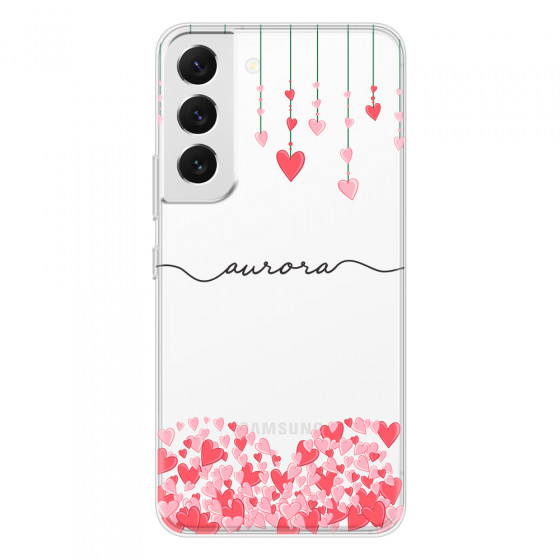 SAMSUNG - Galaxy S22 Plus - Soft Clear Case - Love Hearts Strings