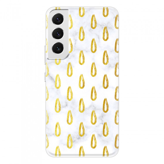SAMSUNG - Galaxy S22 Plus - Soft Clear Case - Marble Drops