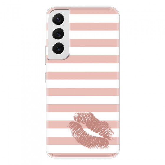 SAMSUNG - Galaxy S22 Plus - Soft Clear Case - Pink Lipstick