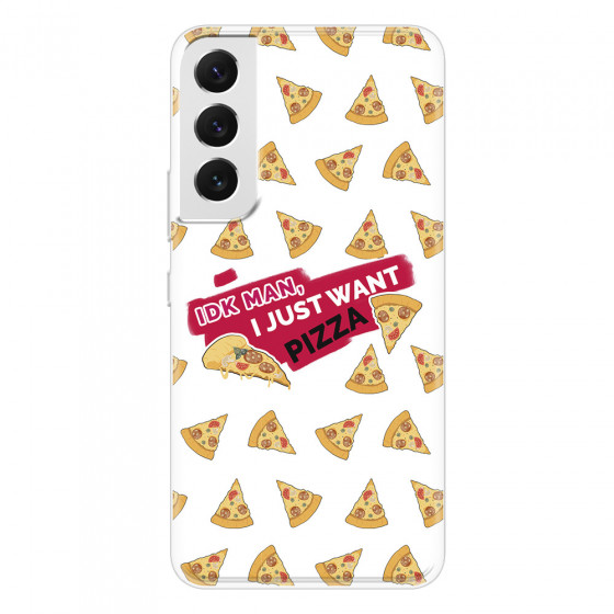 SAMSUNG - Galaxy S22 Plus - Soft Clear Case - Want Pizza Men Phone Case
